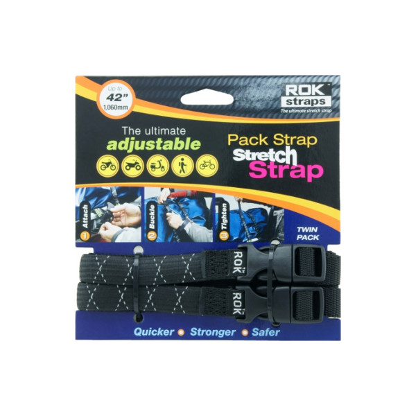 Other Rok pack adj strap black reflective 2 pack [358]